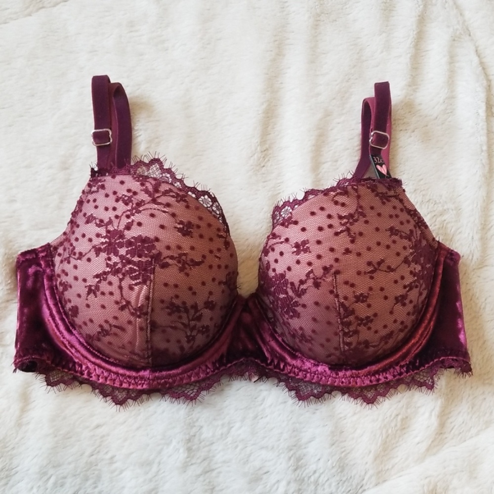 Victoria's Secret DREAM ANGELS velvet lined demi